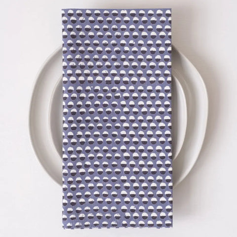 Tilmi Blue Block Printed Napkins - set of 4