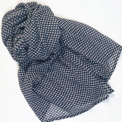 Adeline Navy Scarf