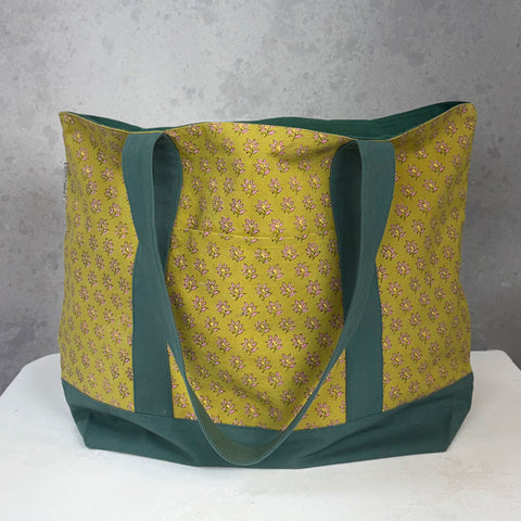 Florence Mustard Canvas Tote