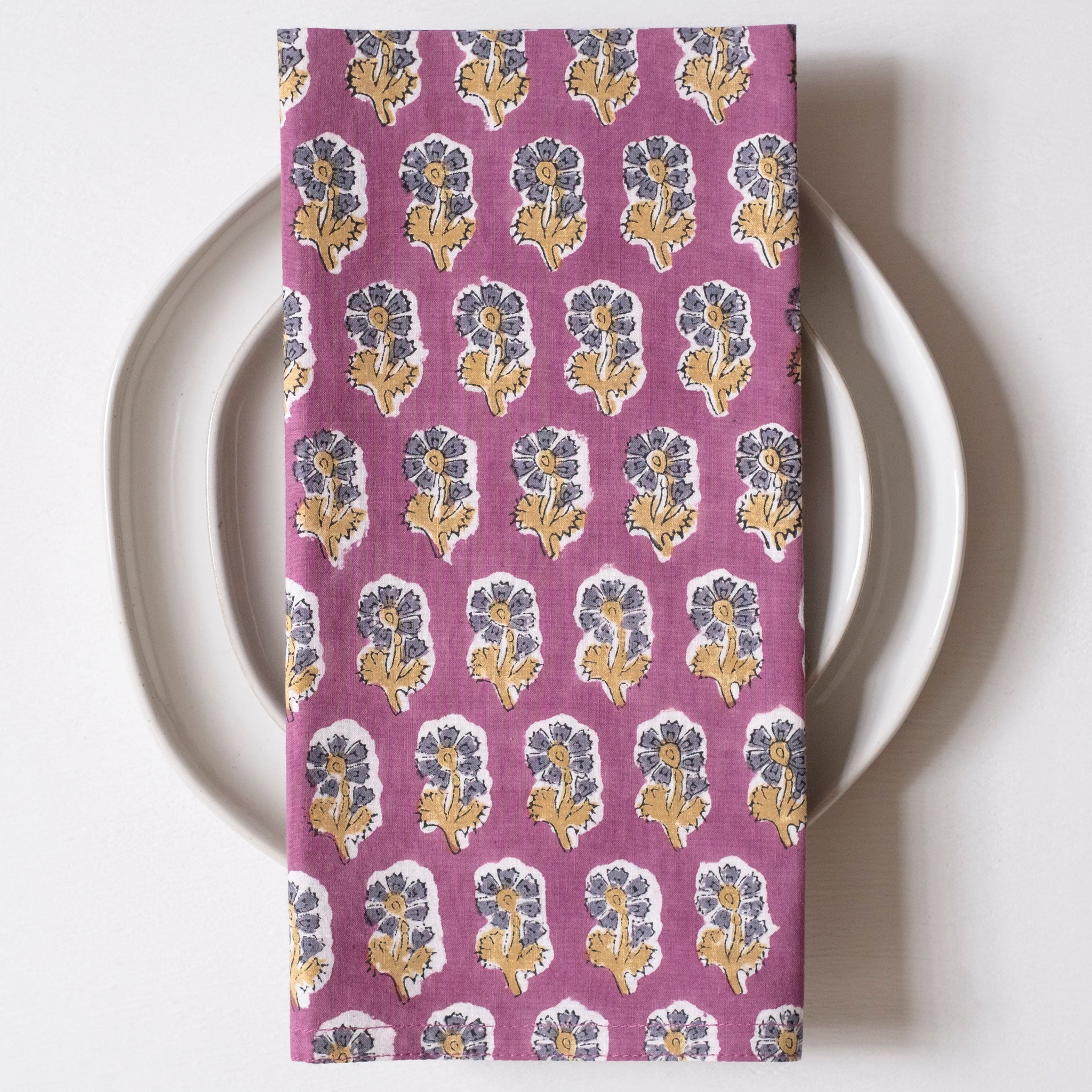 Malin Jewel Block Printed Napkins