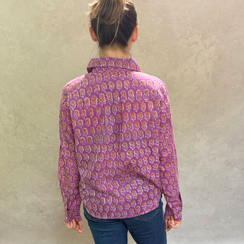 Pali Top- Malin Pink in Lightweight Cotton