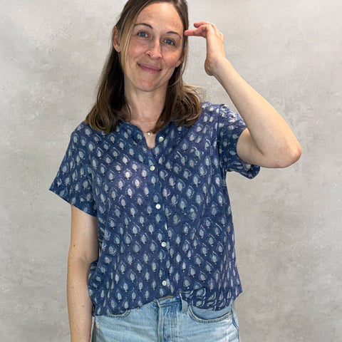 Mabel Top- Pai Navy