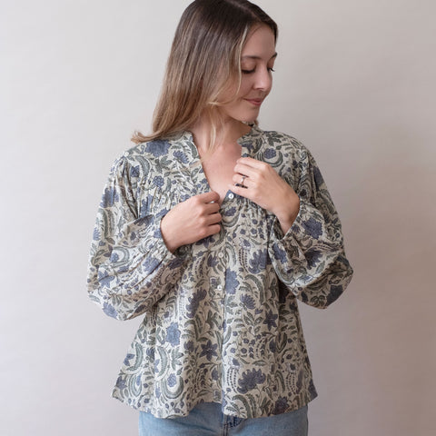 Isobel Top- Posie Light Moss