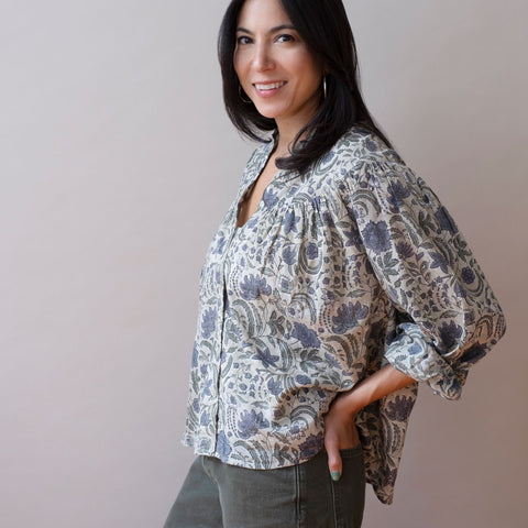 Isobel Top- Posie Light Moss