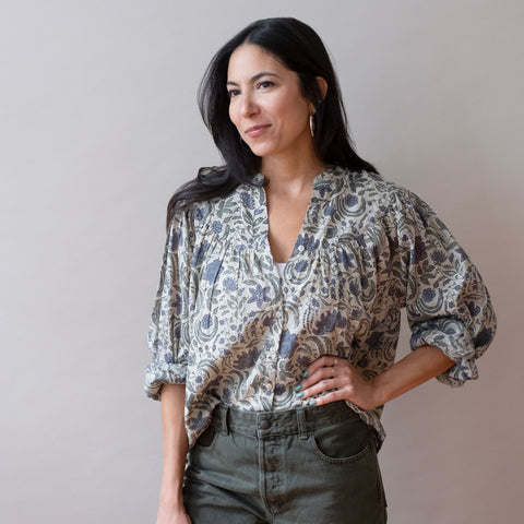 Isobel Top- Posie Light Moss