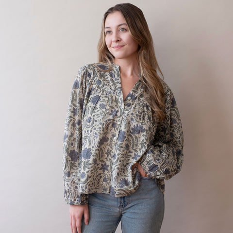 Isobel Top- Posie Light Moss