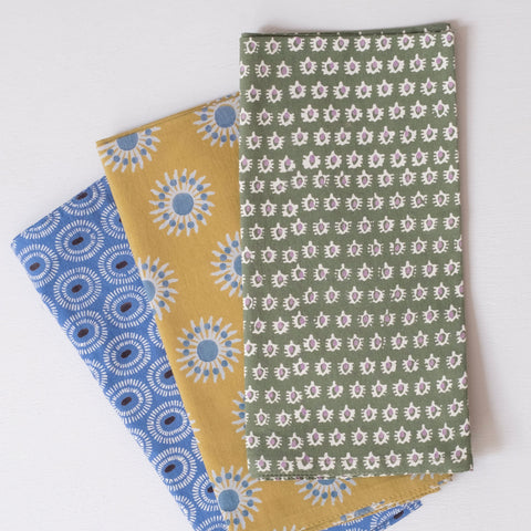 Uma Clover Block Printed Napkins