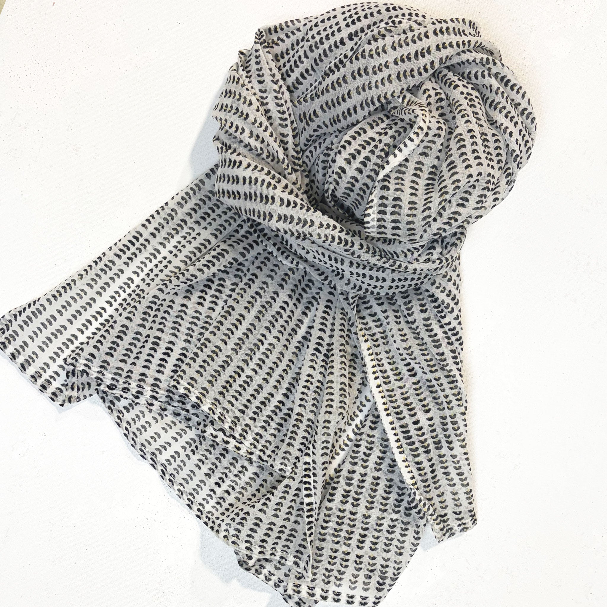 Sun Spot Black Scarf