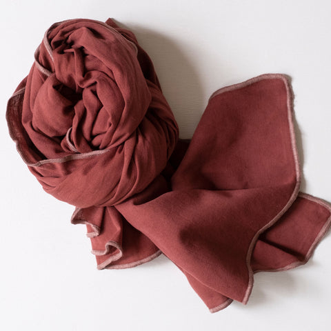Double Gauze Scarf- Rose