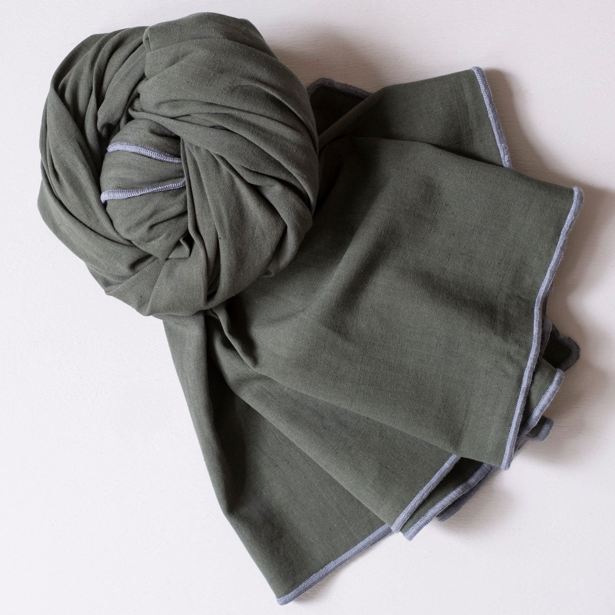 Double Gauze Scarf- Forest