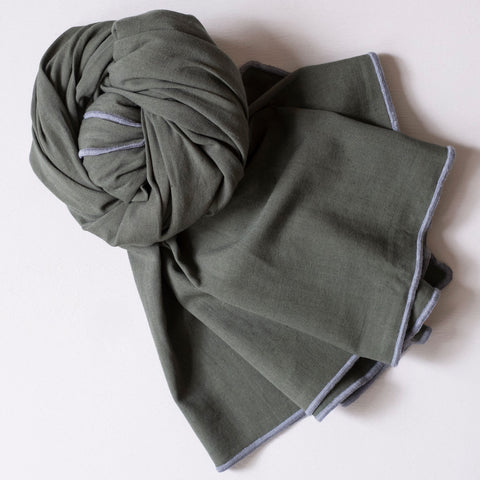 Double Gauze Scarf- Forest