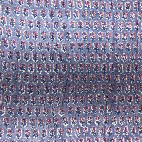 Malin Periwinkle Block Printed Scarf