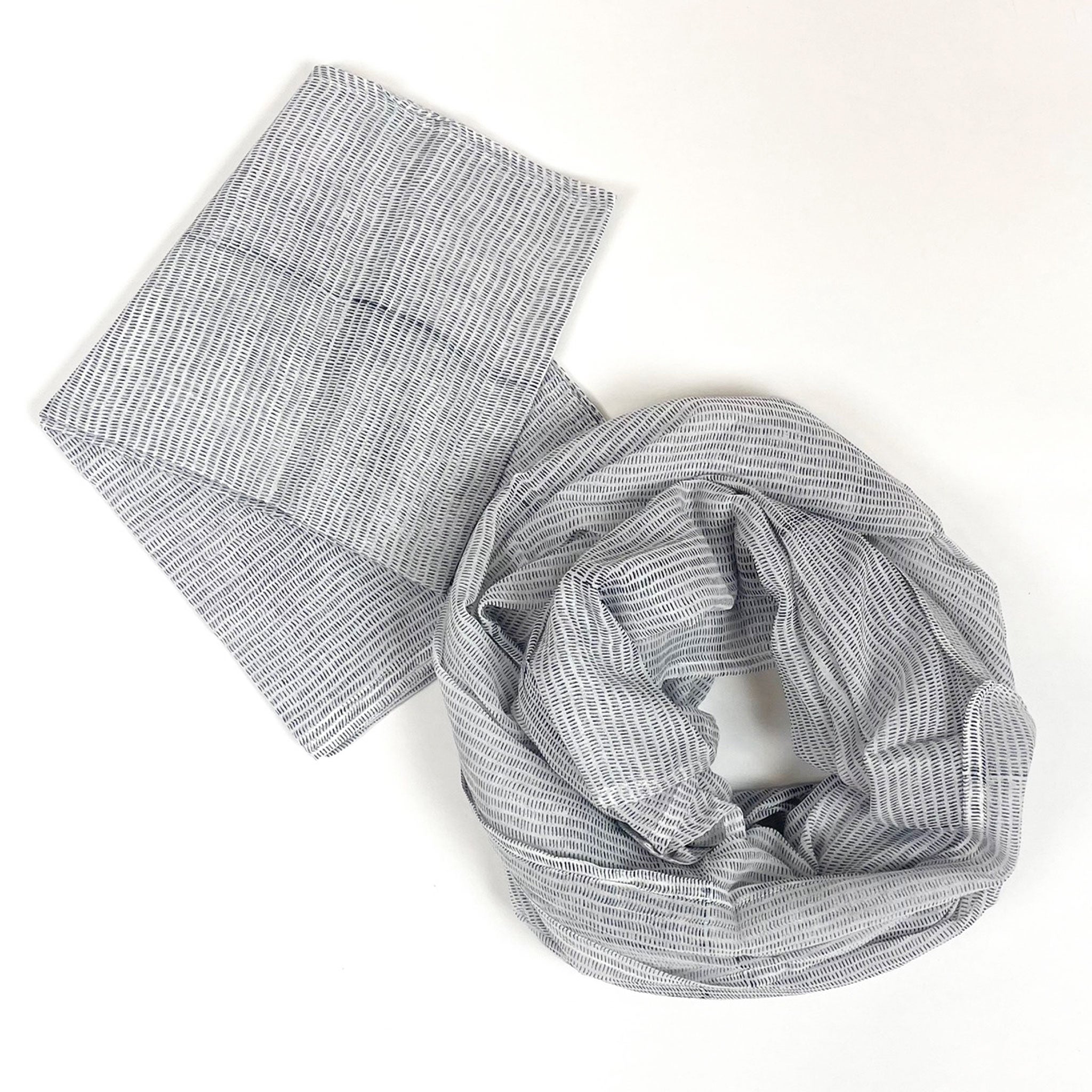 MISPRINT Alice Stripes Black Scarf