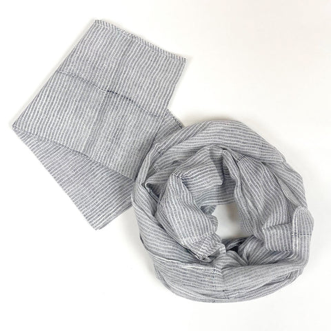 MISPRINT Alice Stripes Black Scarf