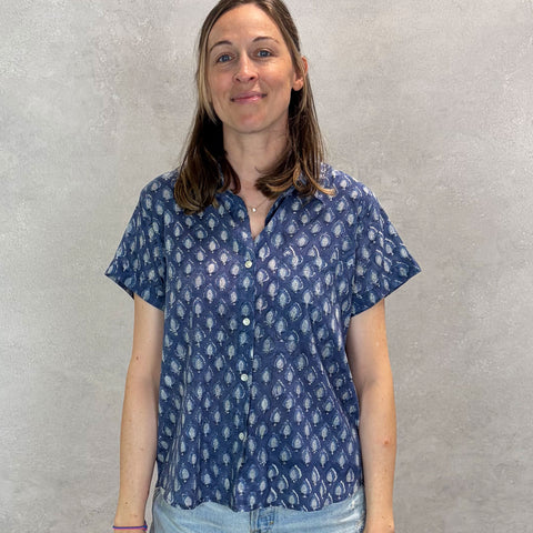 Mabel Top- Pai Navy
