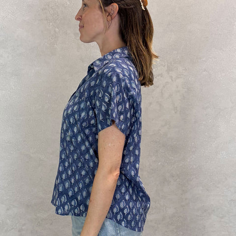 Mabel Top- Pai Navy