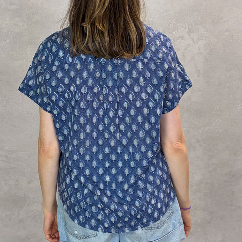 Mabel Top- Pai Navy