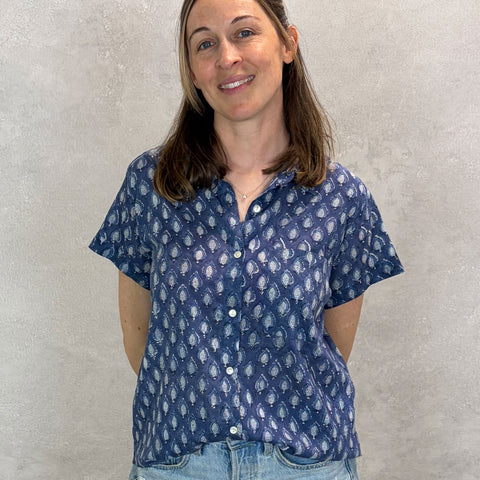 Mabel Top- Pai Navy