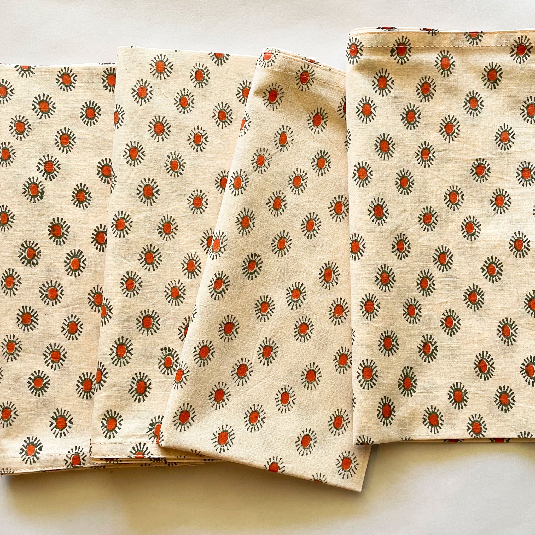 SALE Rosa Snow Terracotta Napkins- set of 4