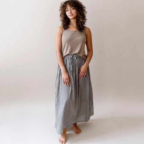 Emma Maxi Skirt- Sona Olive