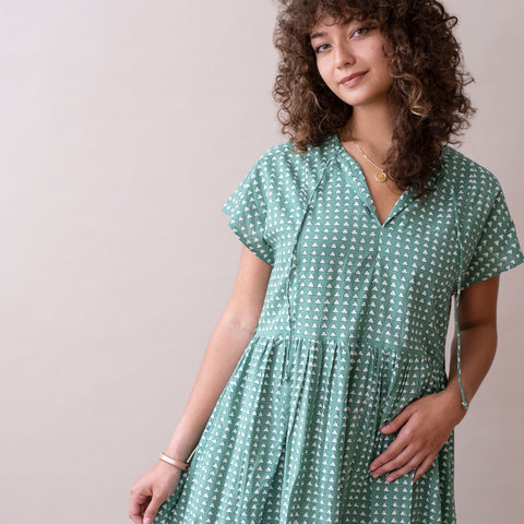 PRE-ORDER Meadow Dress- Taos Green