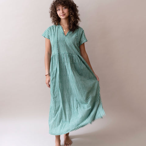 PRE-ORDER Meadow Dress- Taos Green