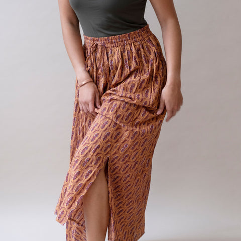 Emma Maxi Skirt- Taza Terracotta