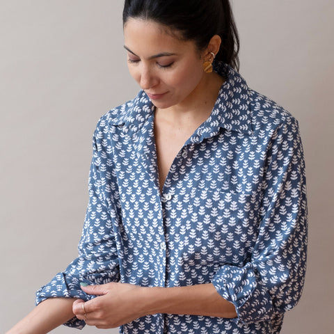 Pali Top- Tula Cloud in Double Cotton Gauze