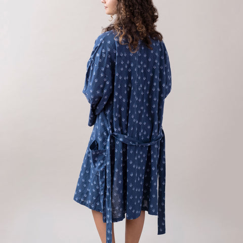 PRE-ORDER Tulip Navy and Blue Robe