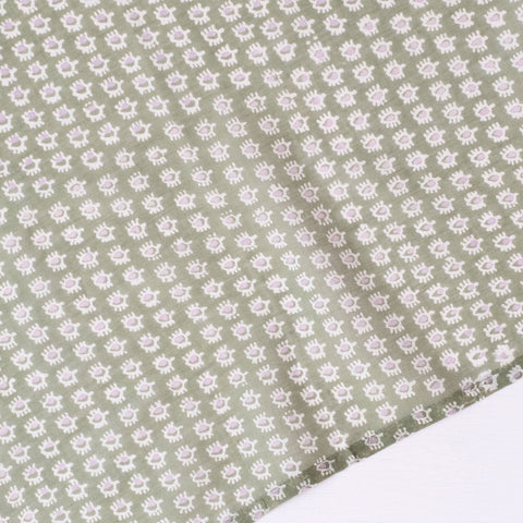 Uma Moss Block Printed Scarf